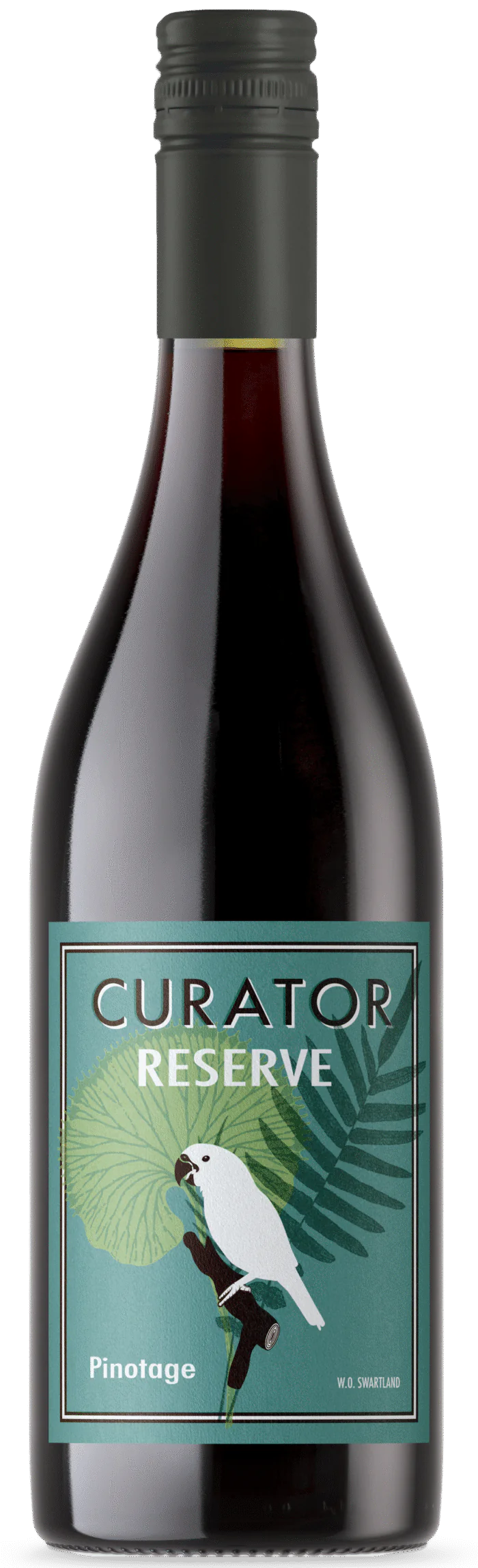 The Curator Reserve Pinotage bottle