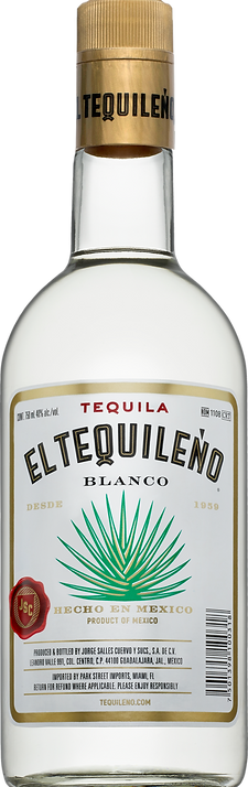 El Tequileño Blanco Tequila 750ml bottle