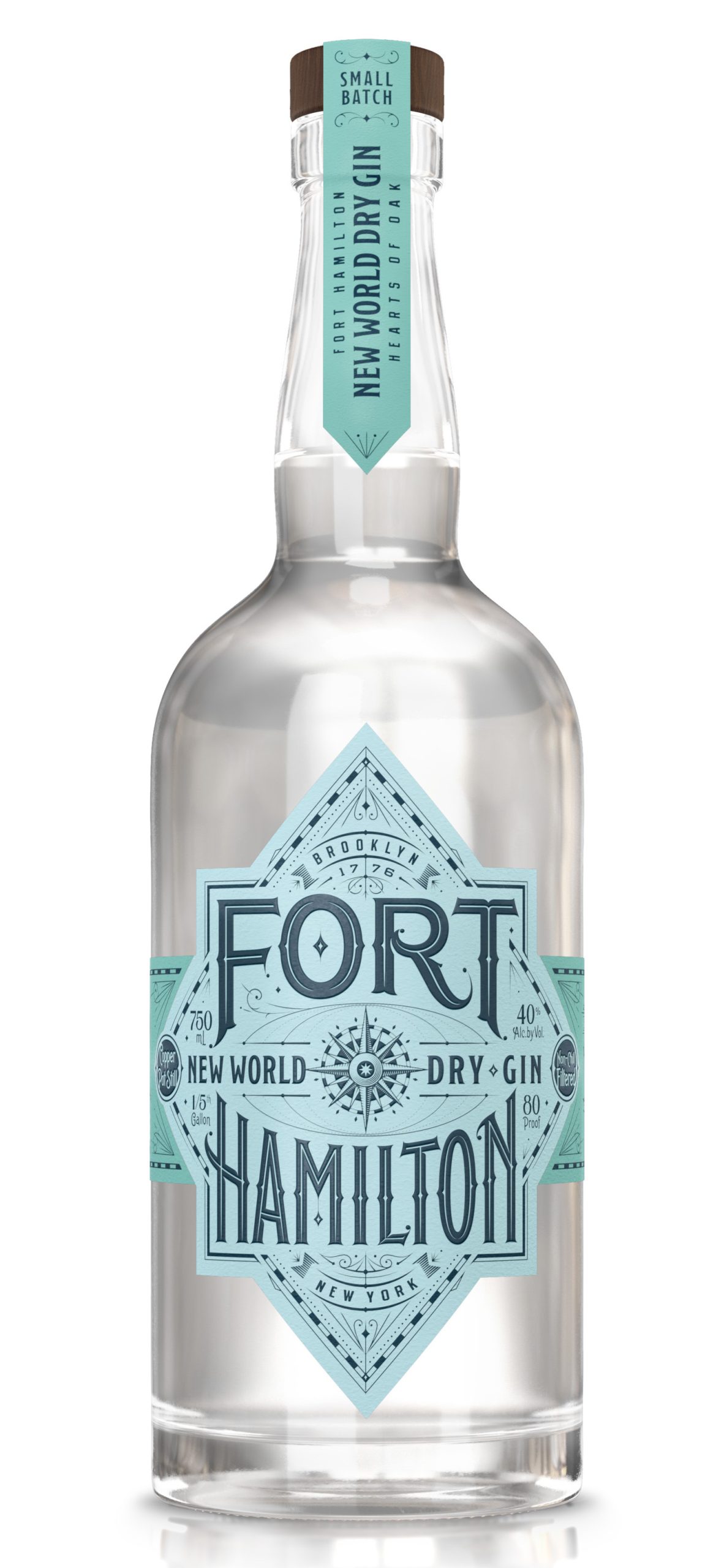 Fort Hamilton New World Dry Gin, 750ml bottle