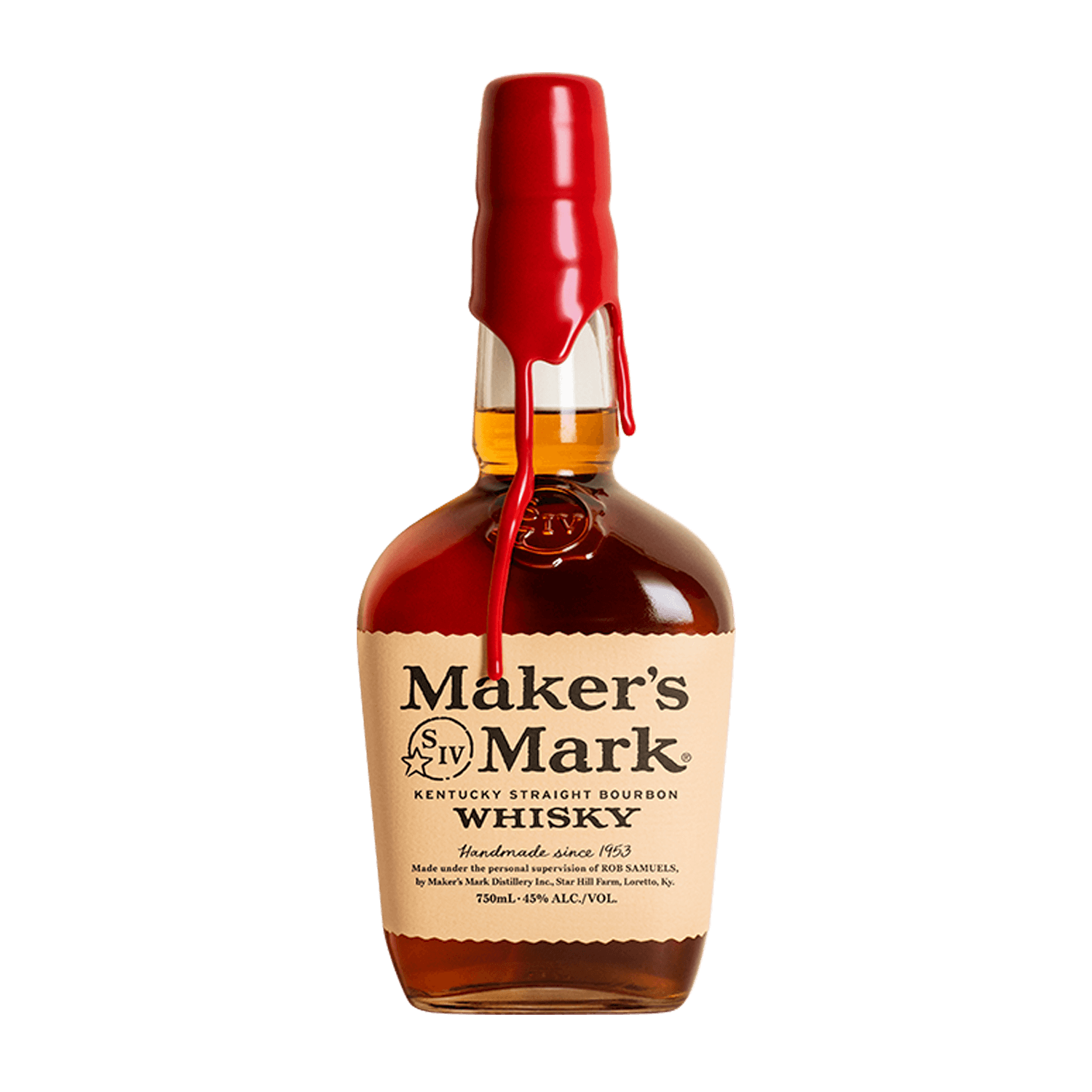 Maker’s Mark Kentucky Straight Bourbon bottle