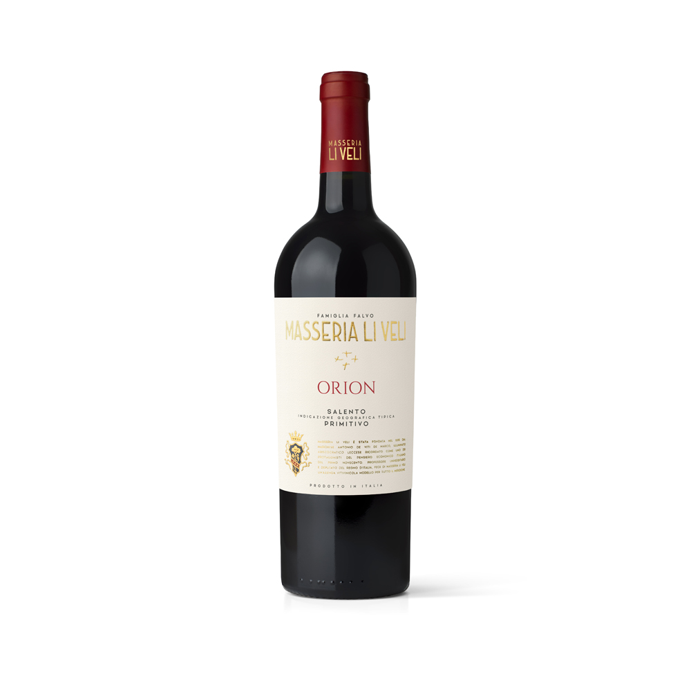 Li Veli Orion Primitivo Salento IGT 2024 bottle