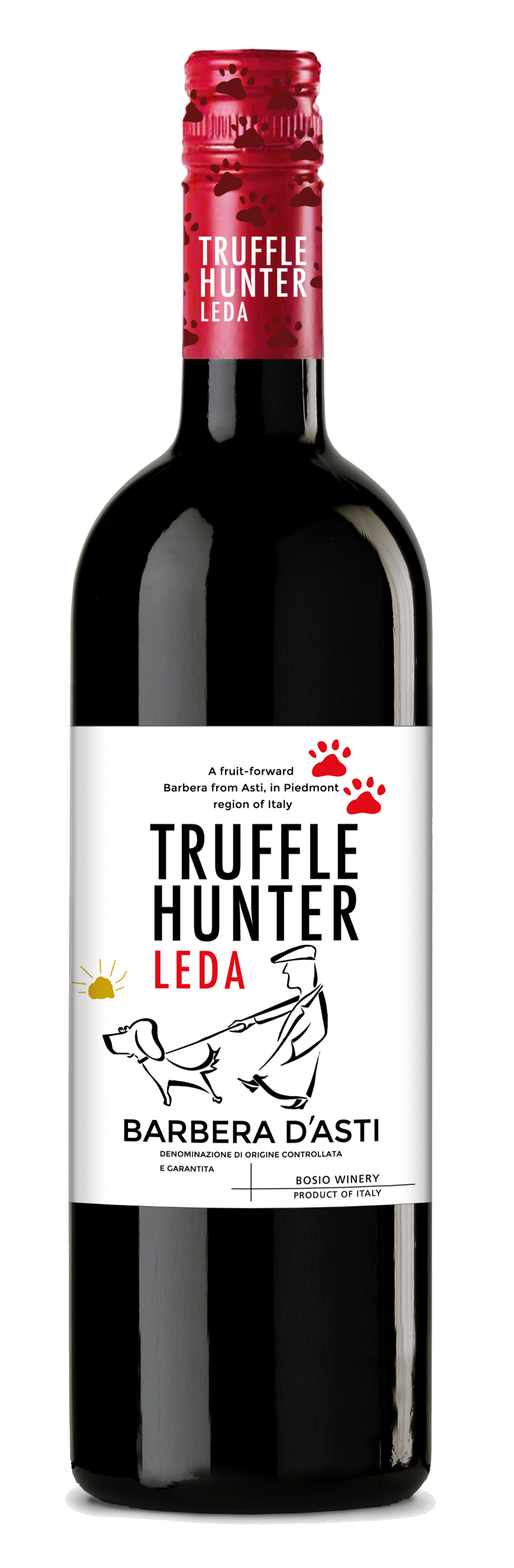 Luca Bosio Truffle Hunter Leda, Barbera d’Asti, 2024 bottle